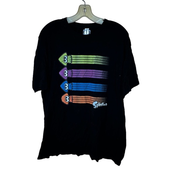 Nintendo Splatoon Black T-Shirt‎ - Picture 1 of 6